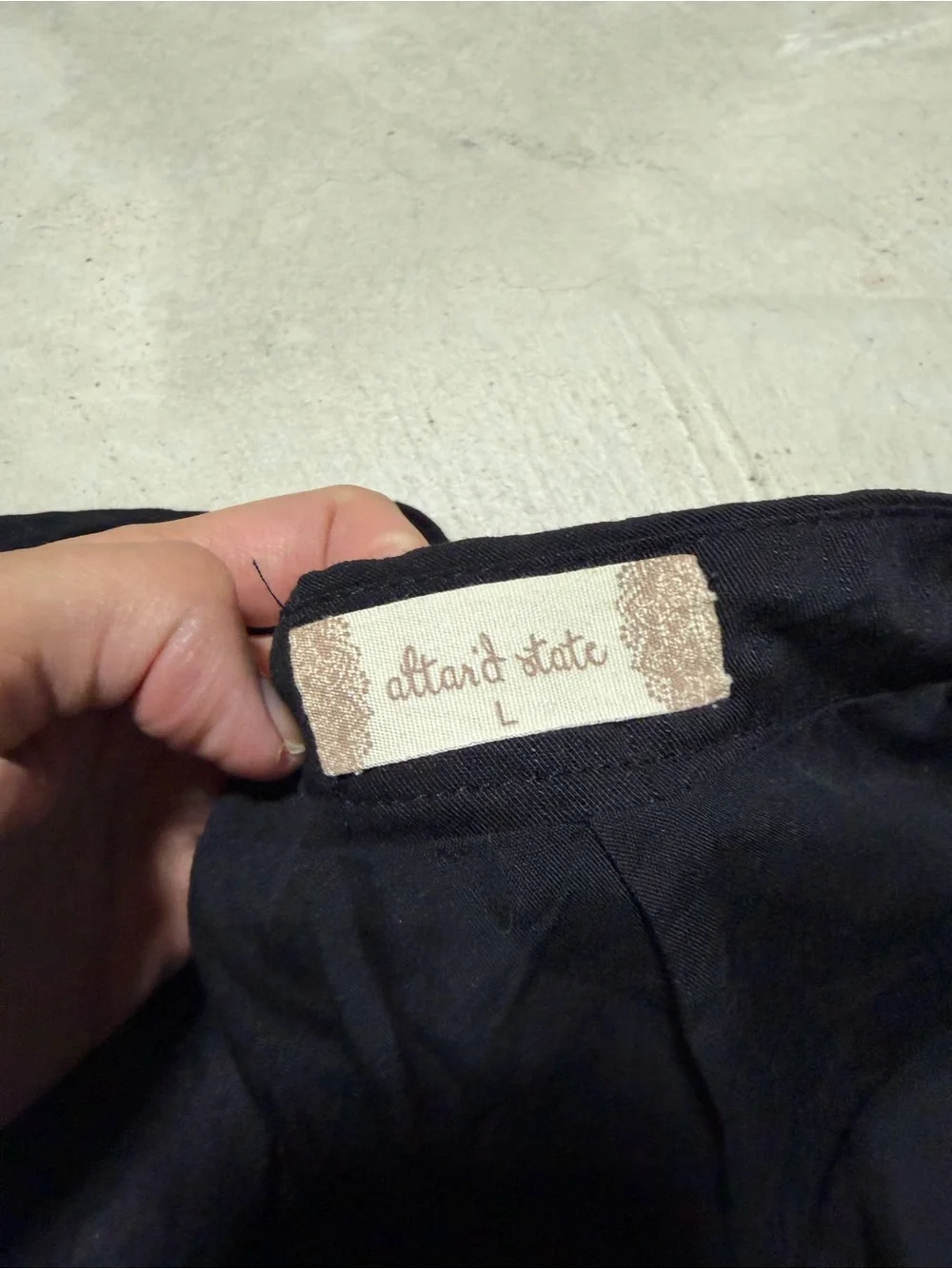 Altar’d state NWT Black Ruffled Skort large MSRP$60